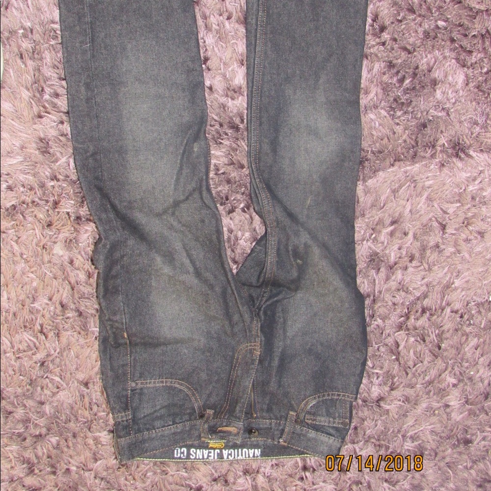 Gray washed out jeans